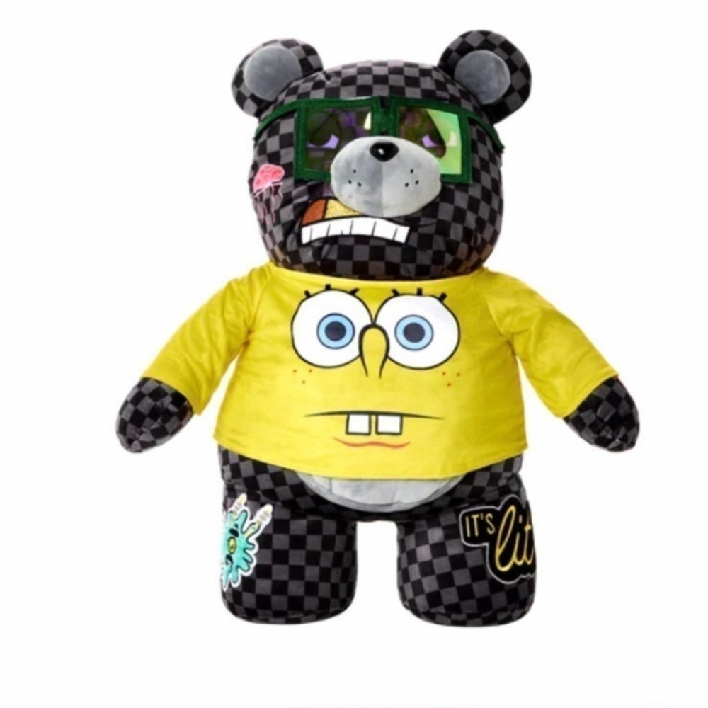 New! Unisex Sprayground Spongebob Moneybear Limited Edition Backpack